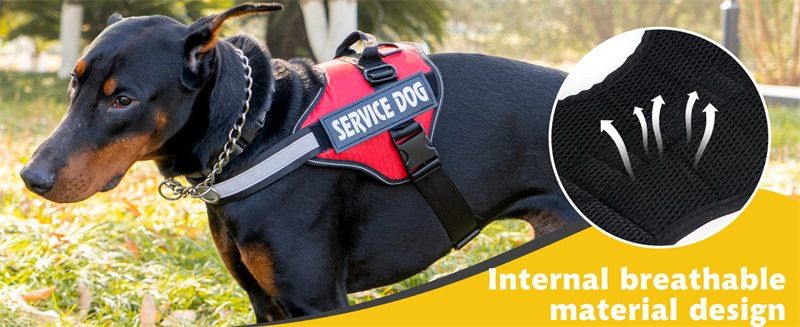 Guinzaglio per cani in pelle PU riflettente con imbracatura anti-groviglio e design retrattile per cani_voghion.com