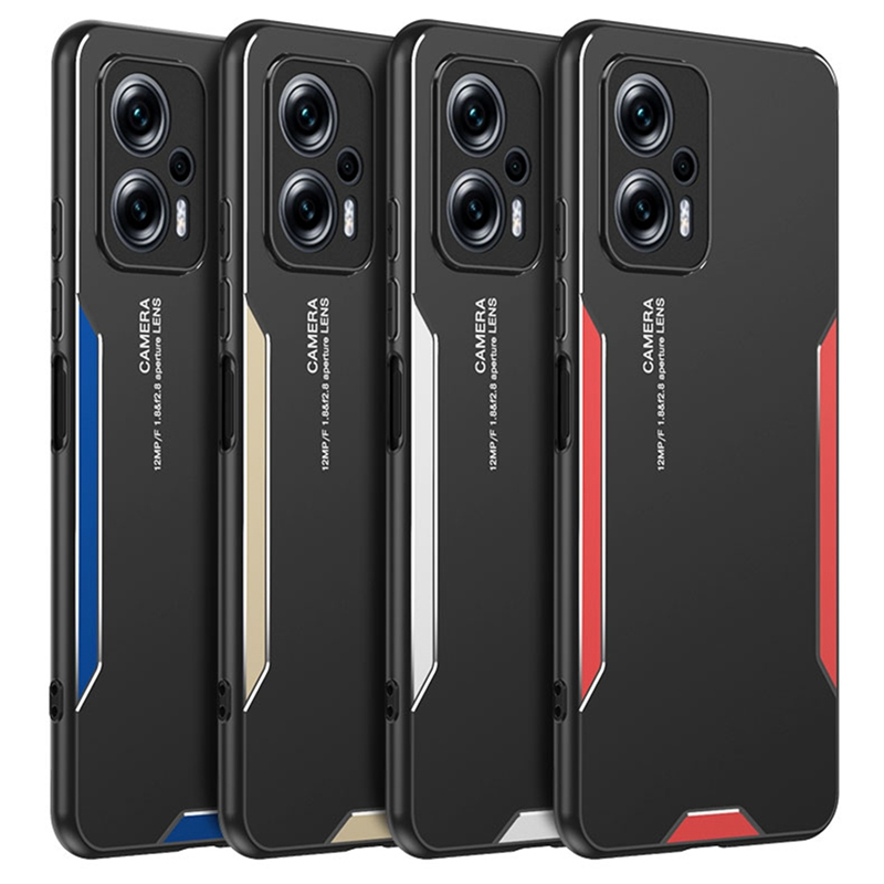 Aluminum Metal Case For Xiaomi Poco F4 X4 GT X4 NFC Silicone Matte Cover Full Protection Phone Case For Poco M4 Pro 5G C_voghion.com