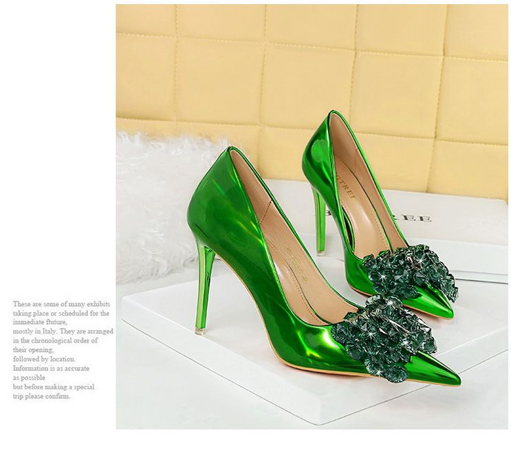 1829-H27 stila banketu stila plānas, seklas mutes, smaila kristāla bantīte, sieviešu apavi, augstpapēžu kurpes, vienvietīgas kurpes_voghion.com