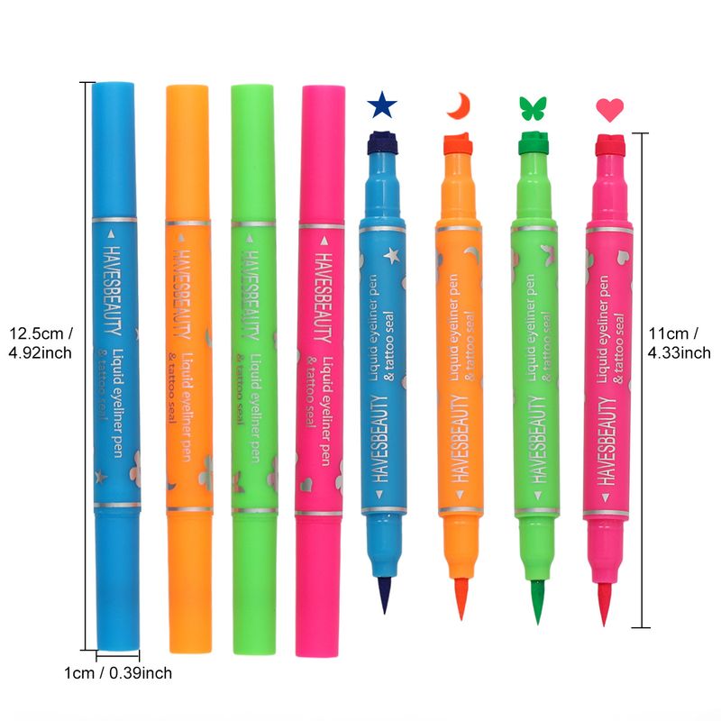 sigillare quattro colori eyeliner impermeabile trucco da palcoscenico pittura estremamente fine non sbavature Halloween eyeliner_voghion.com