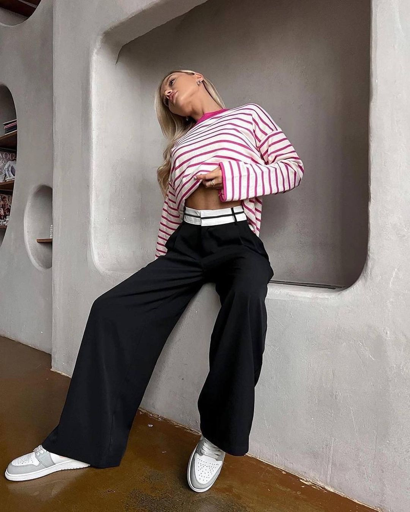 Spring New Solid Color Fashionable Slim Casual Trousers Niche Design Floor Length Suit Pants_voghion.com