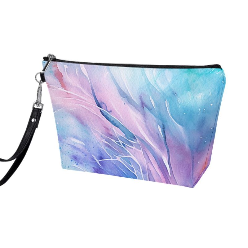Borsa da viaggio per il tempo libero con motivo semplice, piccola e leggera, per il trucco da donna_voghion.com