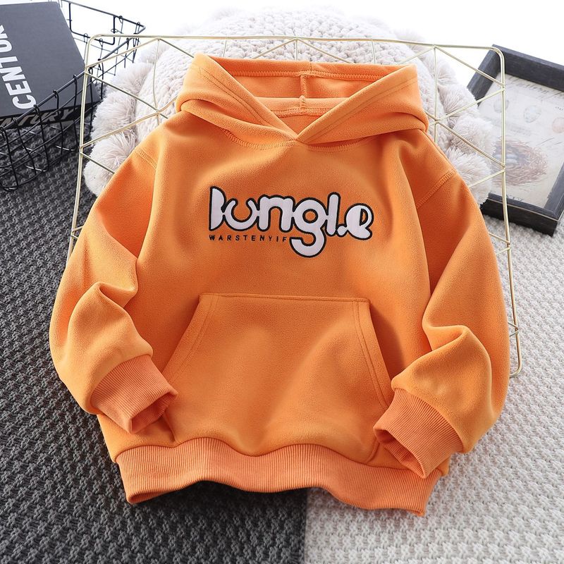 Trendy brand loose casual spring and autumn handsome letter printed hooded men's top multi-color hoodie_voghion.com