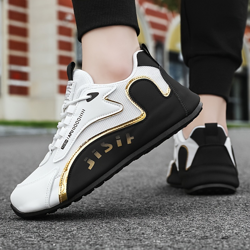 Men's Trendy Sneakers, Comfy Non Slip Lace Up Soft Sole Shoes For Men's Outdoor Activities_voghion.com