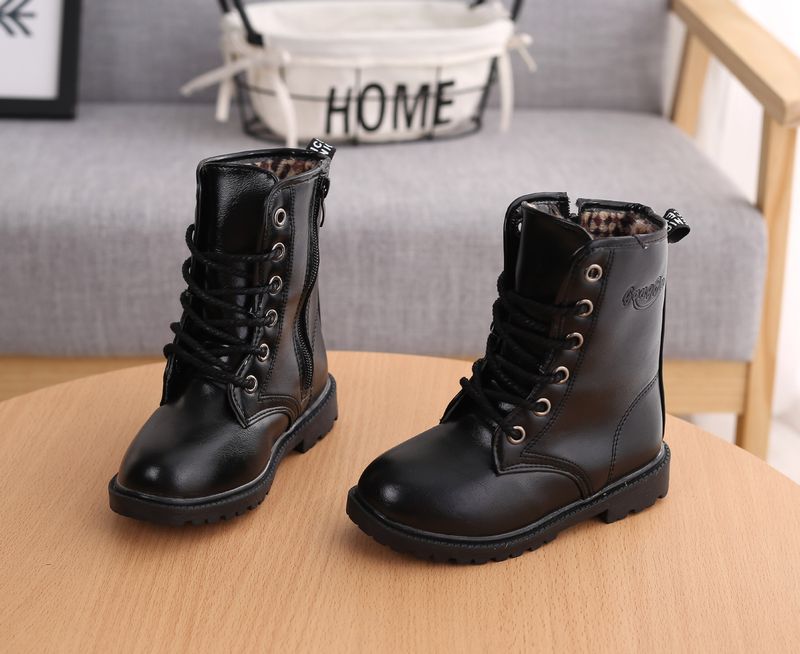 Baby Leder Boot Winter Baumwolle Kinder Kinder Schuh Mädchen Mode Stiefel für Jungen atos Niña 어그_voghion.com