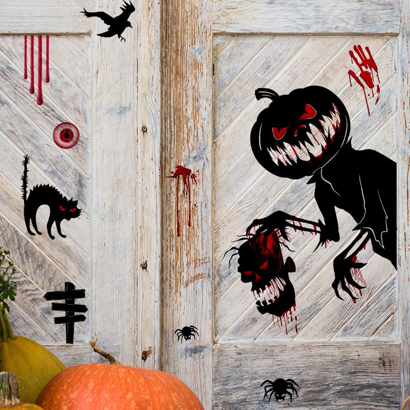 Aufkleber Halloween Blut Handabdruck Fußabdrücke Dekorative Wandaufkleber Fensteraufkleber Wohnzimmer Schlafzimmer Hintergrund Home Dekoration Aufkleber_voghion.com
