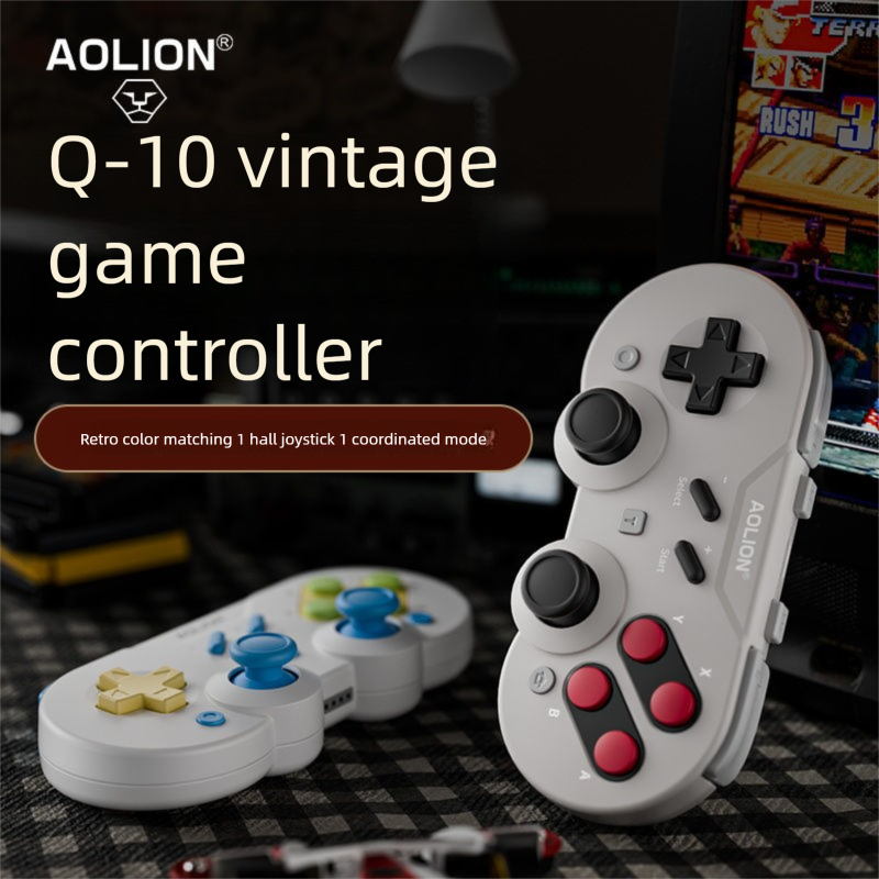Aojia Lion Q10 Game Controller Mini Portatile Switch Wireless Bluetooth NS Motion Sensing PC Computer Steam_voghion.com