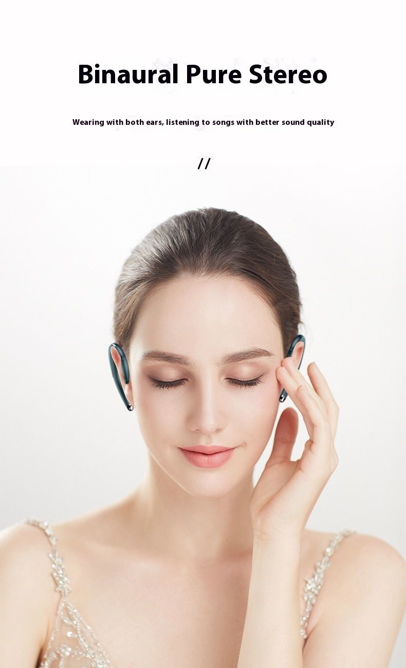 Bone Conduction Bluetooth Earphones Non-In-Ear Compatible With Ultra High Sound Quality_voghion.com