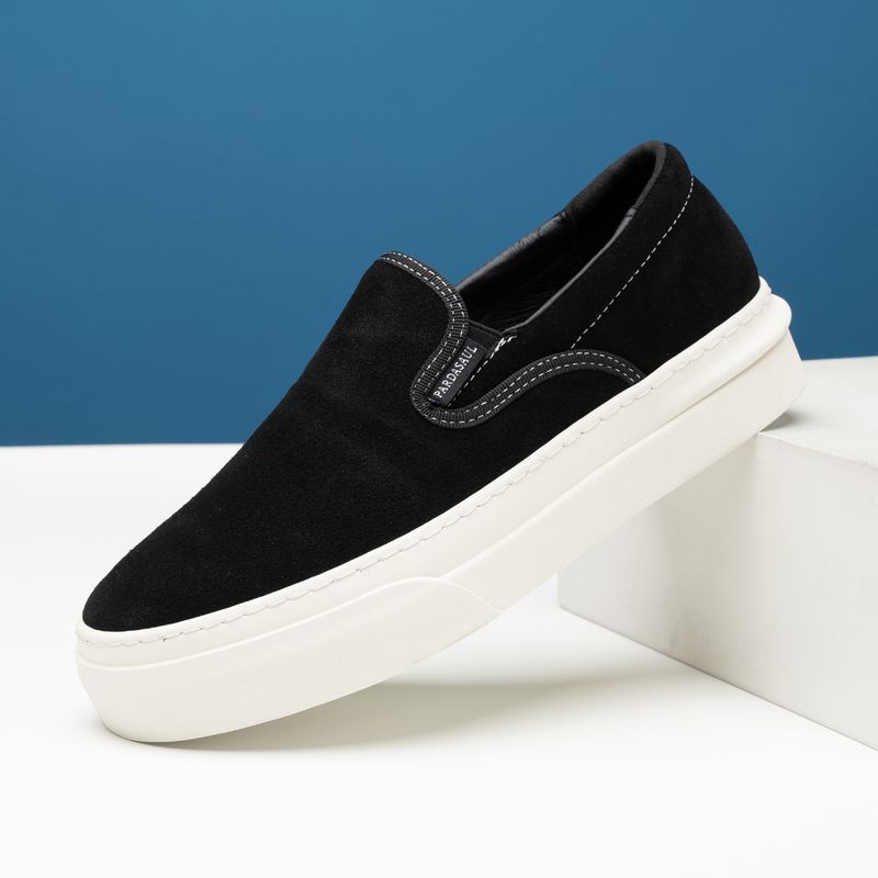 Zhile Fu Für Männer mit einem Fuß, vielseitige Freizeitschuhüberzüge, Faulenzer, Brettschuhe aus Wildleder_voghion.com