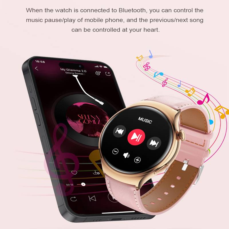 2024 m. TOP išmanusis laikrodis GT4 MiNi moteriškas pirmasis pasirinkimas dovanoms AMOLED HD ekranas Bluetooth skambutis NFC BloodSugar išmanusis laikrodis, skirtas Huawei_voghion.com