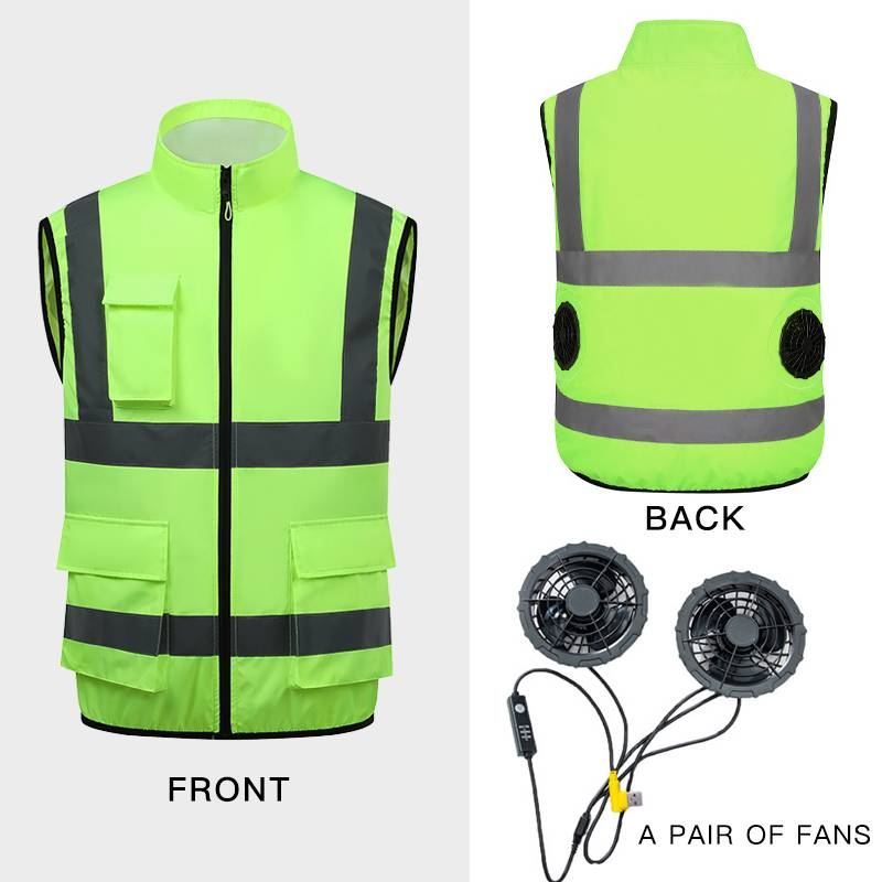 Kühlweste für Herren im Sommer mit eingebautem Ventilator, klimatisierte Kleidung, Camouflage-Arbeitskleidung für den Bau, Angelweste_voghion.com