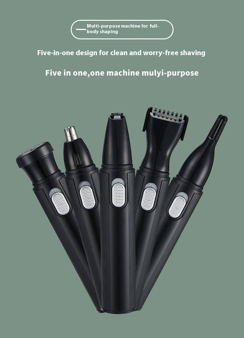 Professional 5-in-1 Women's Electric Hair Trimmer For Body, Bikini, Legs & Eyebrows – Painless & Waterproof – USB Rechargeable_voghion.com