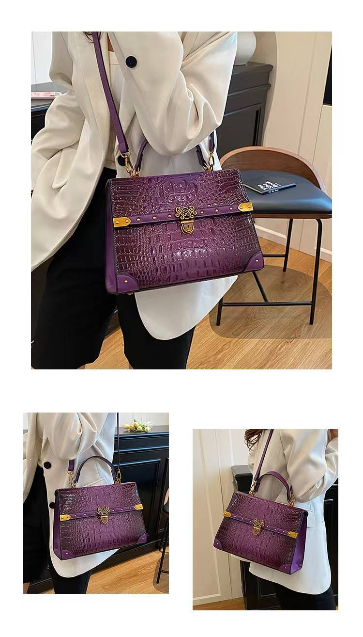Designer Handbag - 2025 New Model High-end Crocodile-pattern Messenger Bag For Ladies, Crossbody Bag, Shoulder Bag_voghion.com