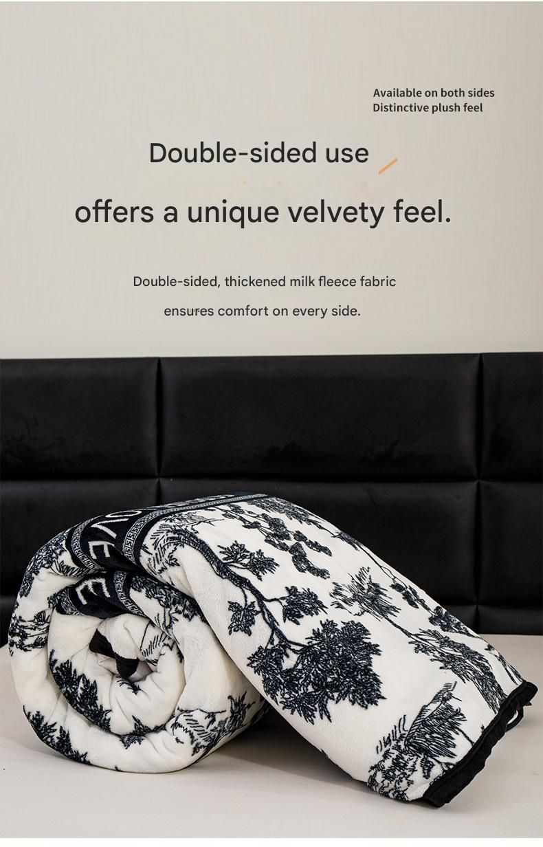 All-Season Coral Fleece Lap Blanket – Lightweight Air-Conditioning Cover For Office, Travel & Camping, Machine-Washable Gift_voghion.com