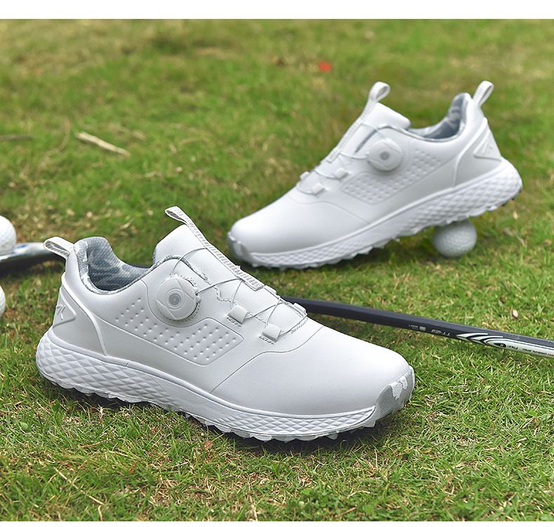 Golf Shoes For Men And Women With Waterproof Rotating Buttons, Couple's Golf Shoes, Casual Sports Shoes_voghion.com
