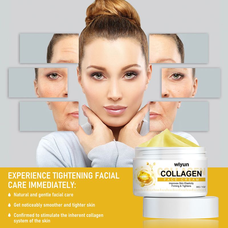 WIYUN Collagen Cream Face Firming Wrinkles, Fine Lines, Anti-Wrinkle, Anti-Aging Hydrating And Moisturizing Skin Cream_voghion.com