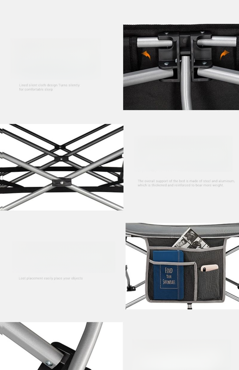 KingCamp Camping Portable Ultra-light Recliner Companion Single Office Nap Outdoor Folding Bed_voghion.com