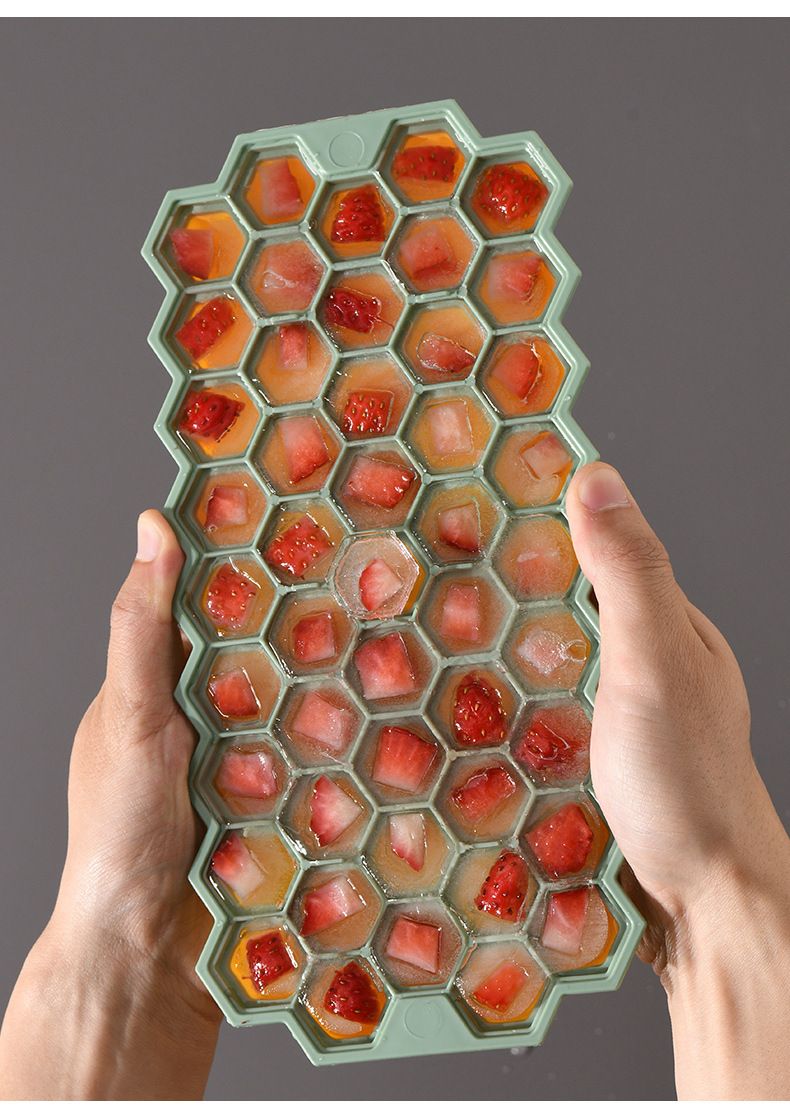 Soft Bottom Ice Cube Mold Household Ice Box Silicone Large Ice Box Ice Storage Box Commercial Ice Making Artifact_voghion.com