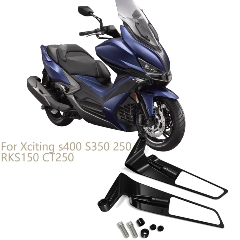 Para Xciting s400 S350 250 RKS150 CT250 Espelho Universal para Motocicleta Wind Wing Side Retrovisor Espelho de Reversão_voghion.com