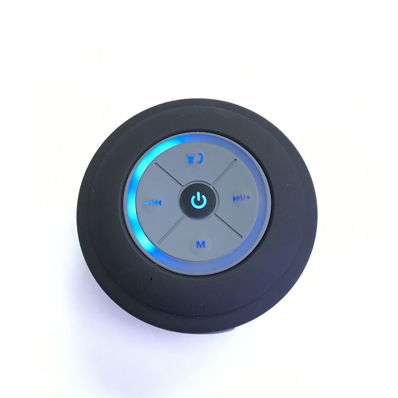 Q9 Su Geçirmez Bluetooth Hoparlör - Vantuzlu - 7 Renkli LED Işıklı Kablosuz Araba ve Banyo Hoparlörü_voghion.com