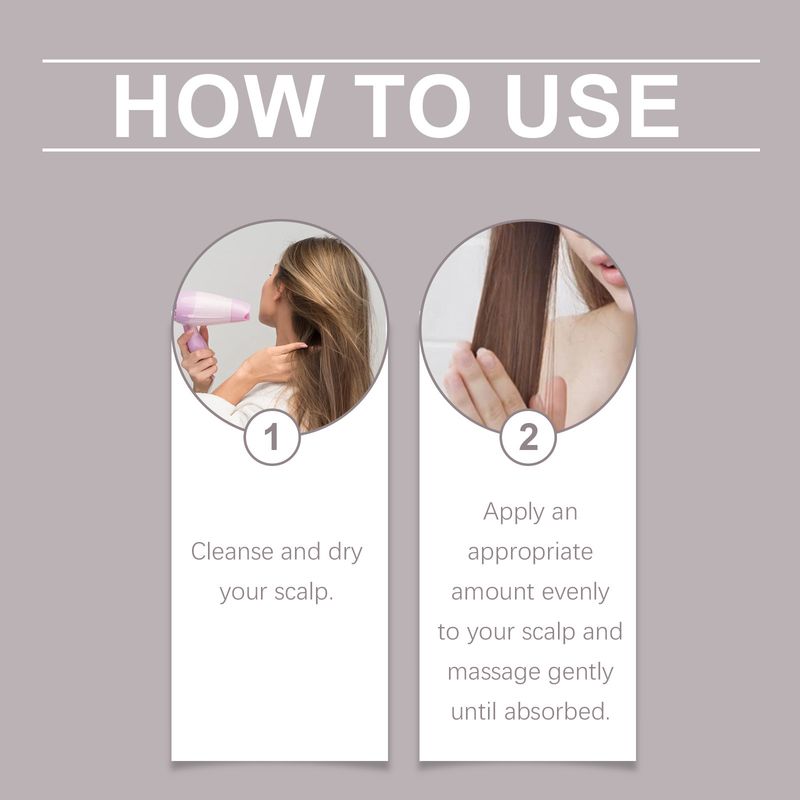 Olio essenziale per massaggio idratante, rinforzante e nutriente per capelli leggeri HOEGOA_voghion.com