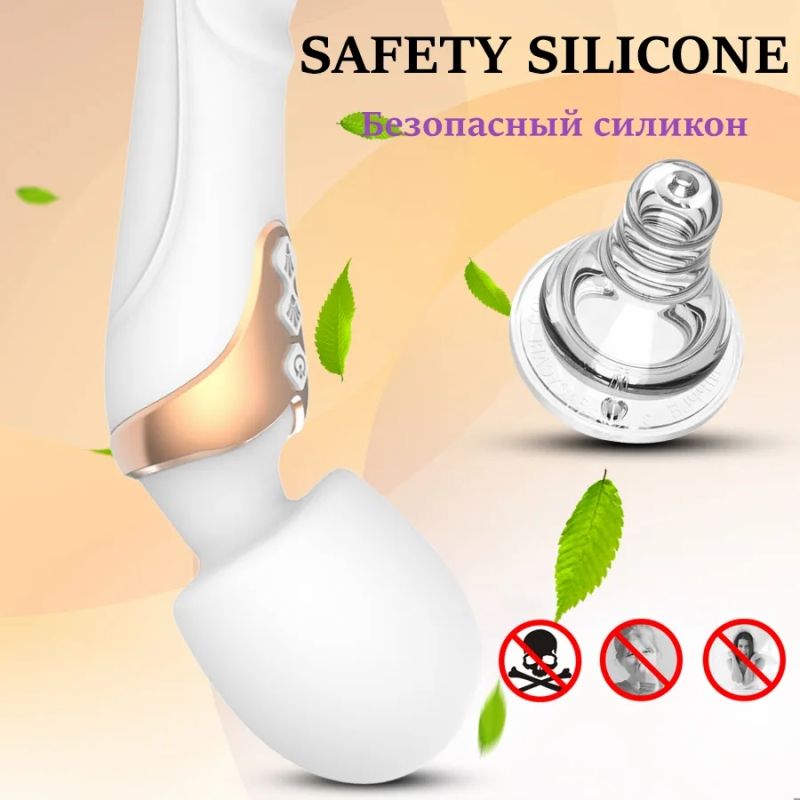 Leistungsstarker Vibrator Dildo Zauberstab für SexToys 10 Modi Klitoris_voghion.com