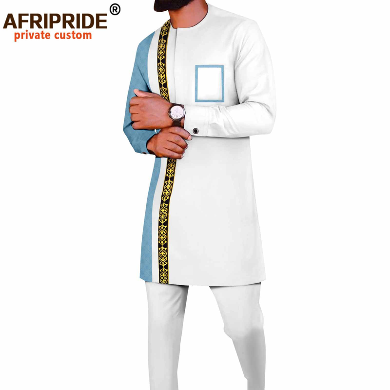Ropa de hombre Chaqueta y pantalón casual de algodón de color liso para hombre_voghion.com