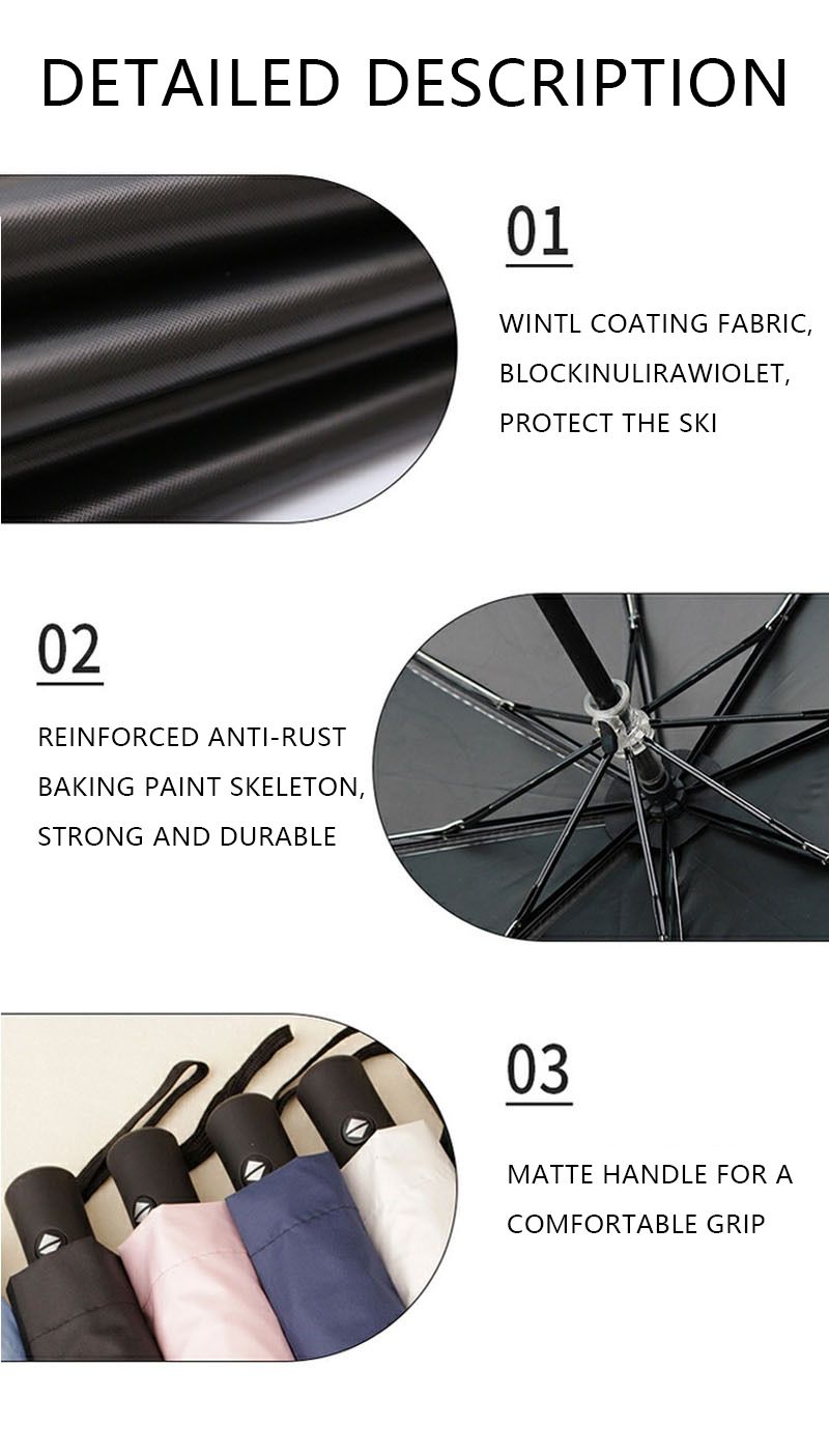Student Essential Cartoon Umbrella - Auto Folding Sun/Rain_voghion.com