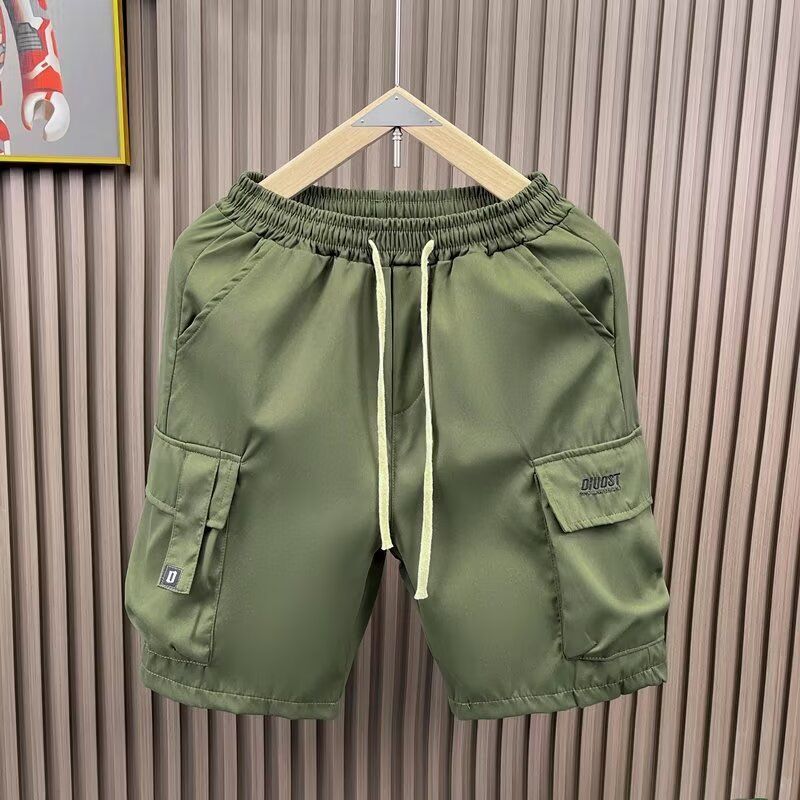 Herren-Arbeitsshorts, Sommer, leichte, lässige Cargo-Shorts mit mehreren Taschen, lockere Passform, gerades Bein, atmungsaktive 5-Zoll-Shorts_voghion.com