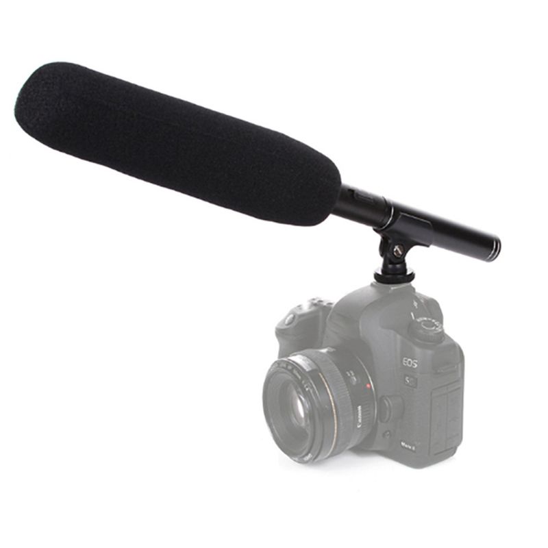 Handheld-Interview-Mikrofon Nieren-Kondensator-Richtmikrofone Professionelles Aufnahmemikrofon mit Halterung für DSLR DV_voghion.com