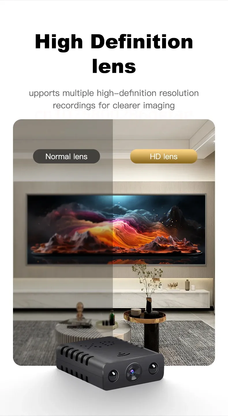 1080P HD Mini WIFI Kamera Akıllı Ev Güvenliği IR Gece Görüşü Geniş Açı Mikro Kablosuz Gözetim Kameraları Video_voghion.com