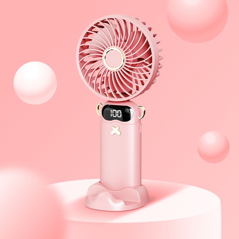 USB Kleiner Handheld Tragbarer Desktop Klapp Digitalanzeige Mini Aromatherapie Ventilator Student Outdoor_voghion.com