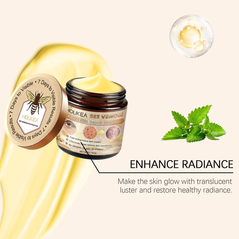HOUKEA Propolis Soothing Skin Care Cream Reduces Redness, Dullness, Smoothness, Moisture, Care, Nourishment,_voghion.com