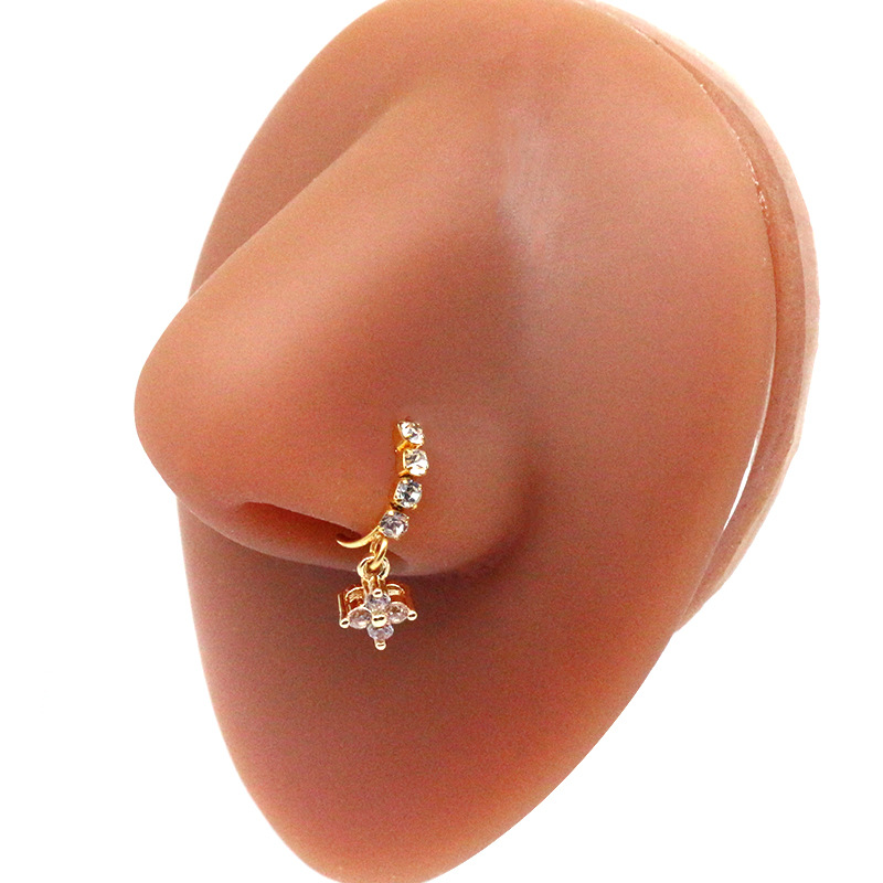 Testa Naso Stud Farfalla Cinque Stelle USD Corona Naso Stud Ornamento Naso Anello Naso Umano Pierce Ornamento_voghion.com