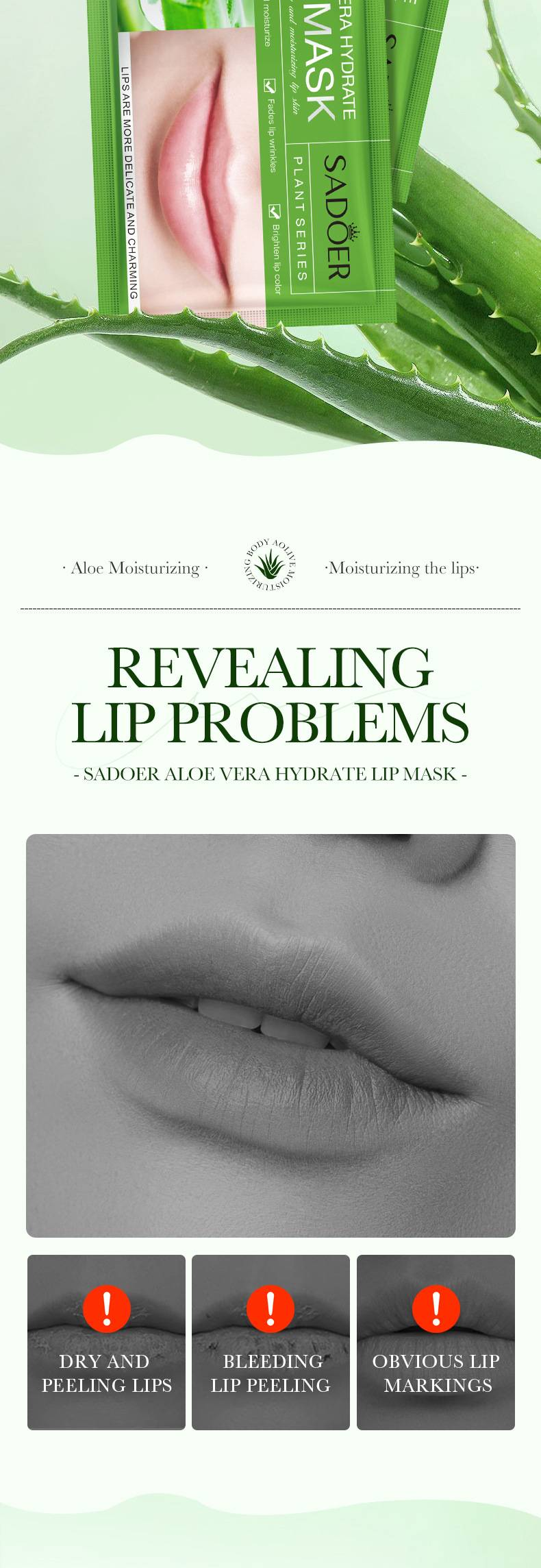 Mascarilla labial de planta y fruta para atenuar la huella labial_voghion.com