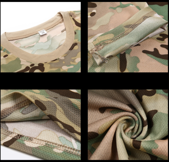 Men's Clothing Cema camouflage short-sleeved men's summer quick-drying sports T-shirt outdoor physical training clothing tactical T-shirt wholesale_voghion.com