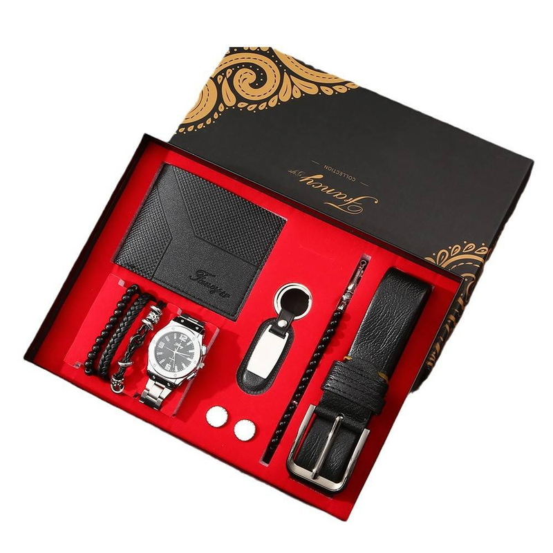 Fars dag Presentset Företag Årsmöte Gåva Kunder High End Plånböcker Bälten Klockor Presentset För kunder_voghion.com