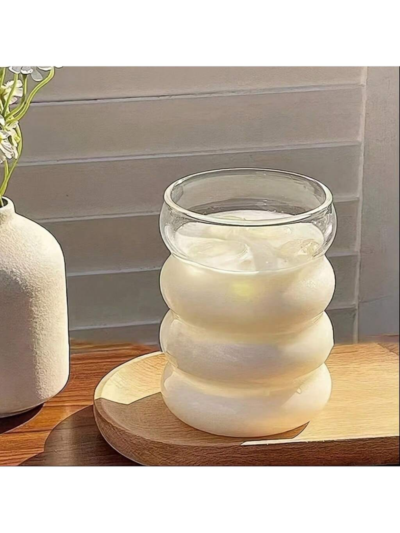 4 bicchieri in vetro da 350 ml e 500 ml, tazze da caffè, tazze a spirale uniche. Per matcha, caffè, latte, bevande ghiacciate, succhi di frutta. Regali per studenti per il ritorno a scuola._voghion.com