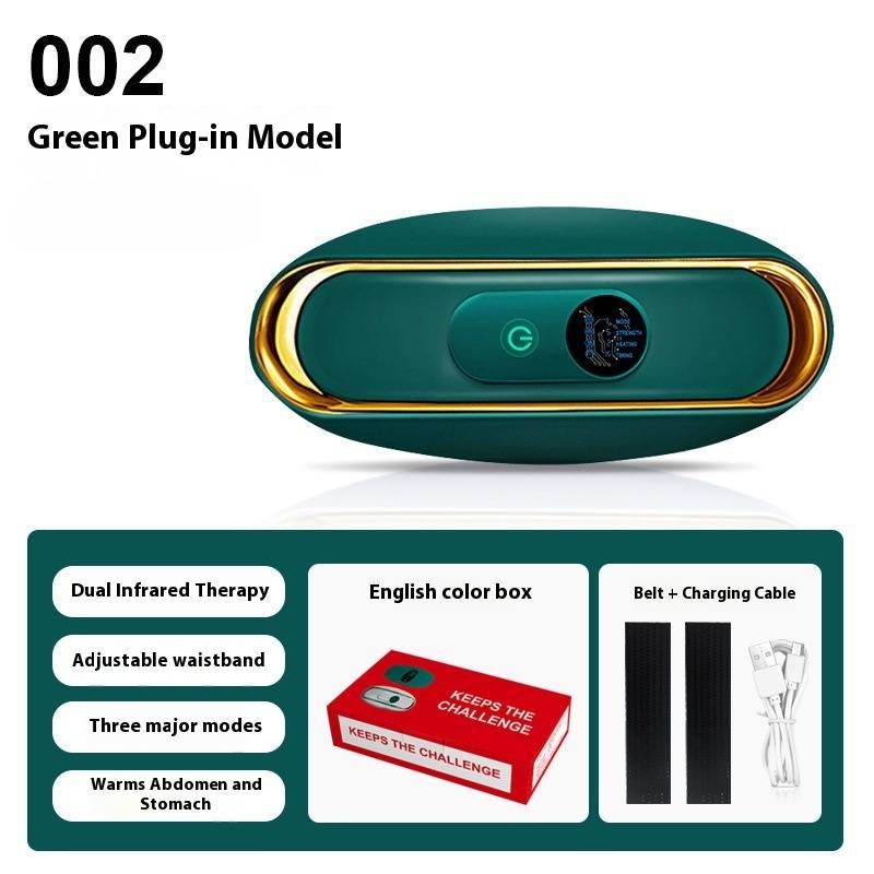 Cinturón masajeador abdominal inalámbrico con calefacción: amasamiento automático, shiatsu y compresas calientes para reducir la grasa abdominal. Dispositivo portátil de masaje de cintura._voghion.com