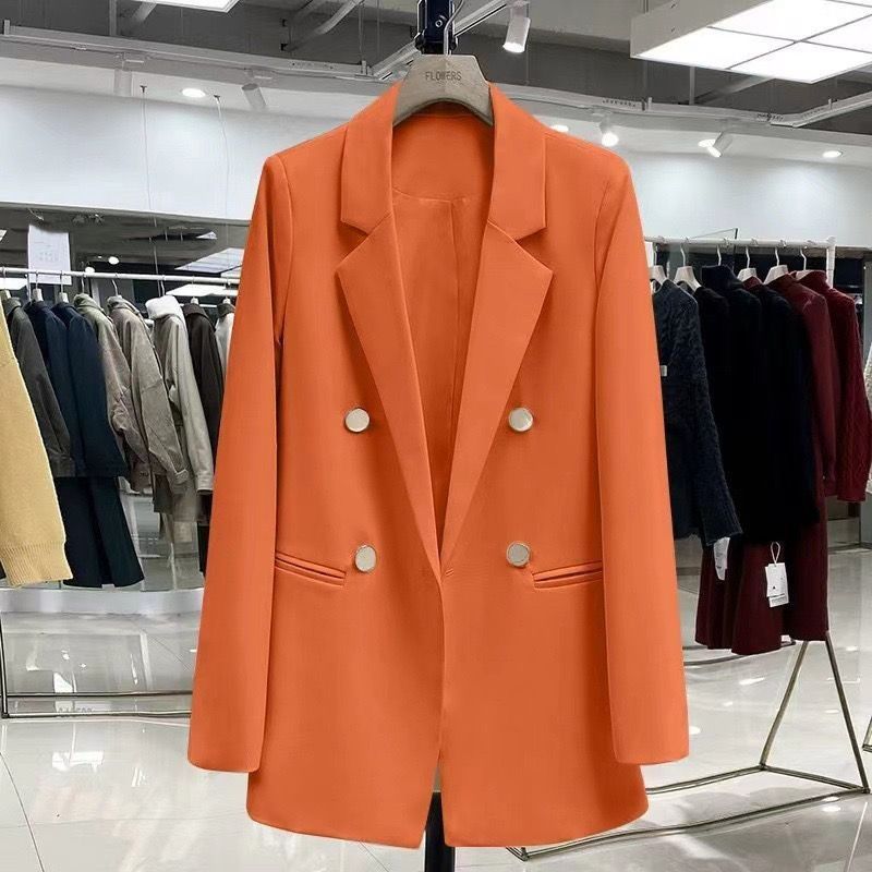 Oversized Blazer For Women – Bright-Button British Style Jacket (Petite-Friendly & Age-Defying)_voghion.com