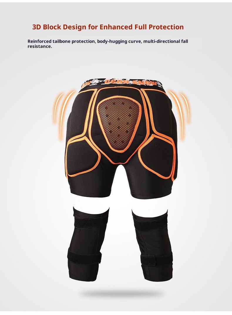 Ski- und Snowboard-Schutzausrüstungsset – Hüft- und Knieschoner für Erwachsene (S/M, L/XL, 3 Farben)_voghion.com