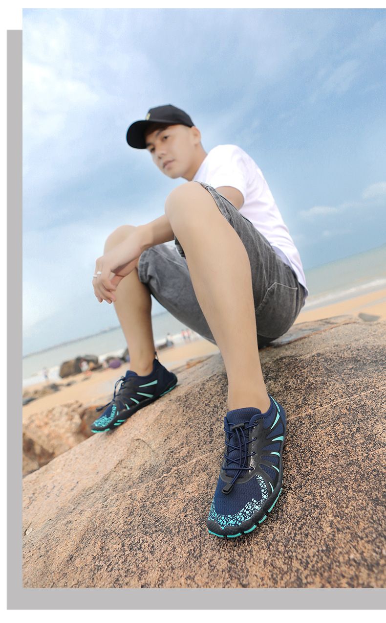 Scarpe da acqua unisex ad asciugatura rapida per trail running ed escursionismo - Suola in gomma antiscivolo con tomaia in mesh traspirante | Intersuola in EVA leggera_voghion.com