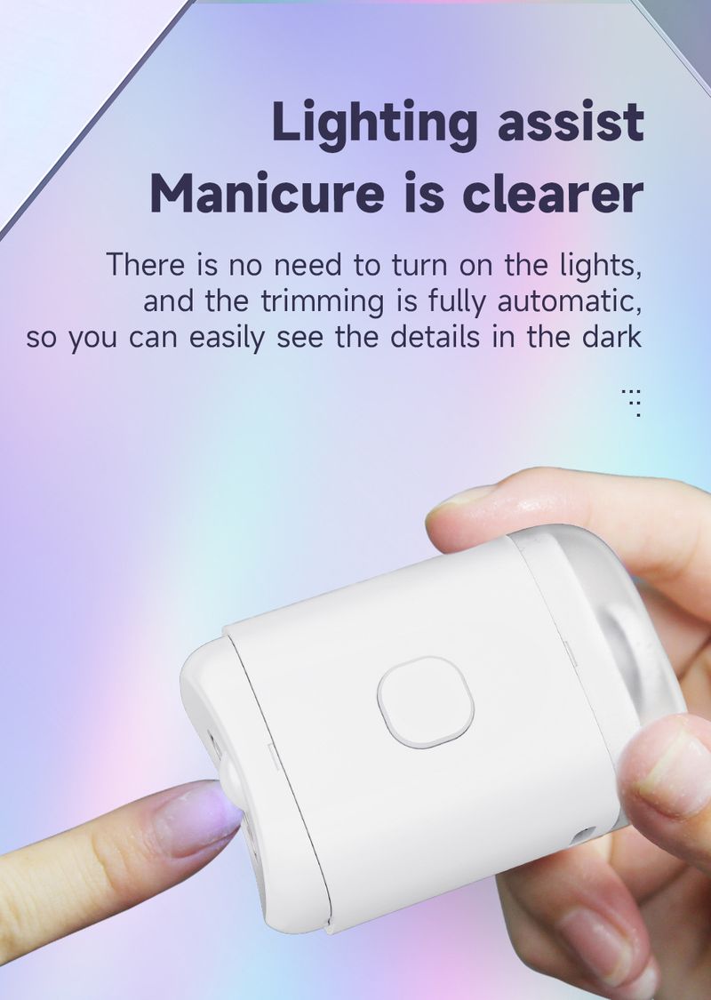 Automatic electric manicure scissors manicure elderly baby anti-clip meat portable smart manicure nail clippers_voghion.com