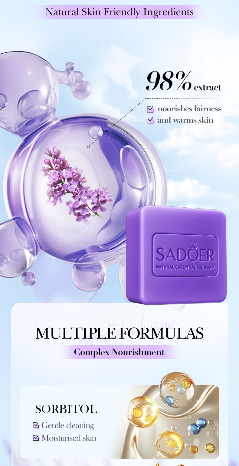 Handmade Soap SADOER Rose Ginger Vegetable Essential Oil Soap 100g Bath Soap Cleansing Body Natural Moisturizing Hand & Body Soap For Dry Skin,_voghion.com
