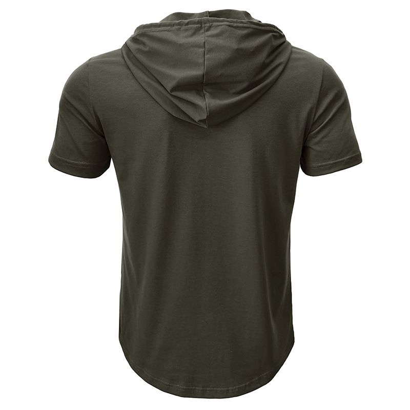 Abbigliamento da uomo Maglietta con cappuccio a maniche corte da uomo_voghion.com