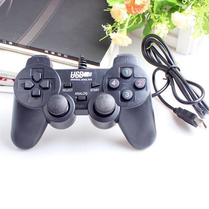 Controller per PC compatibile con PS2 USB per gioco singolo da 208 giocatori con vibrazione_voghion.com