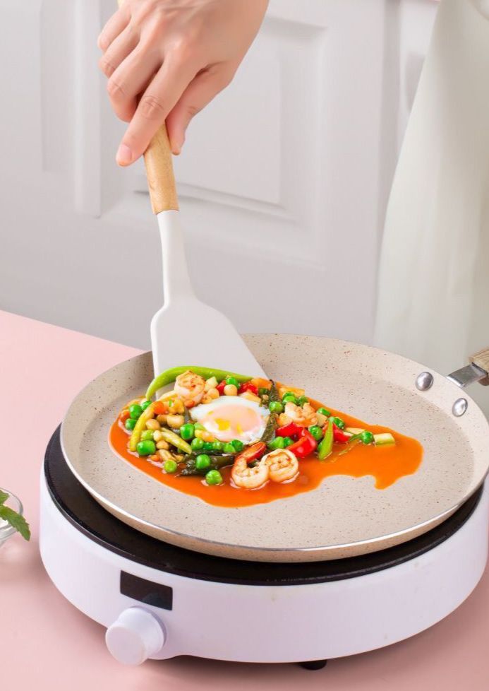 Silikon-Küchengeschirr-Set, 19-teilig, Küchenutensilien, hitzebeständig, Aufbewahrung, Antihaftbeschichtung, Kochmesser_voghion.com