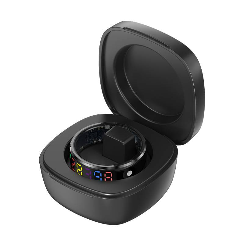 R12 Smart Ring Kleurenscherm Gezonde Ring Slaap Hartslag Bloedzuurstof Gezondheidsmonitoring Bluetooth_voghion.com