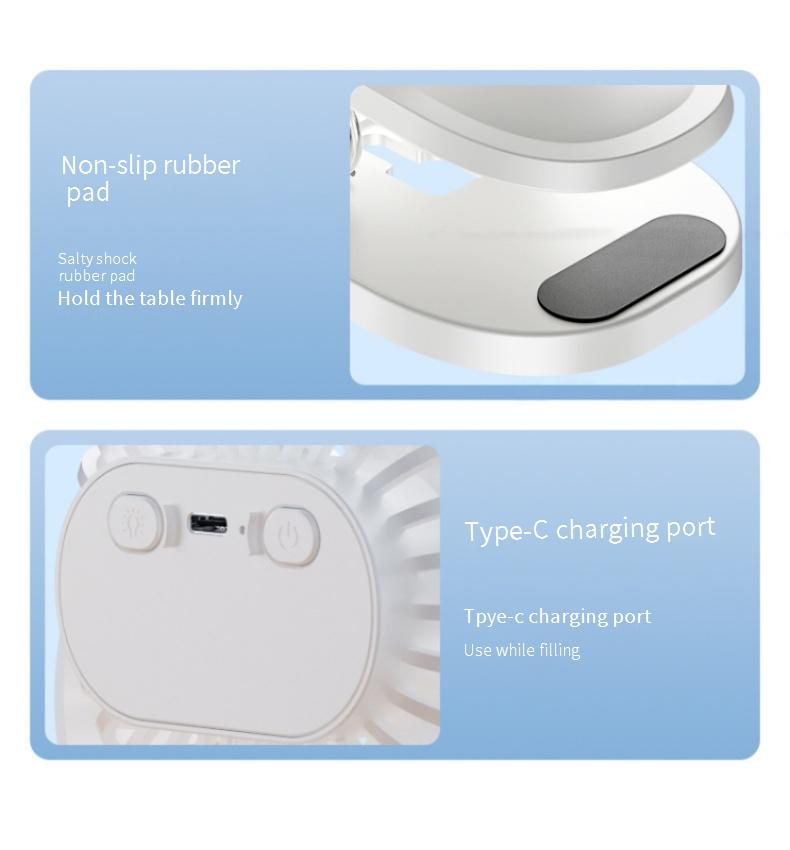 Leiser Tischventilator – 25 dB, ultraleise, für Büro/Arbeitszimmer, tragbarer 15-cm-Ventilator, kindersicher, mit USB-Stromversorgung und Kippschutz_voghion.com
