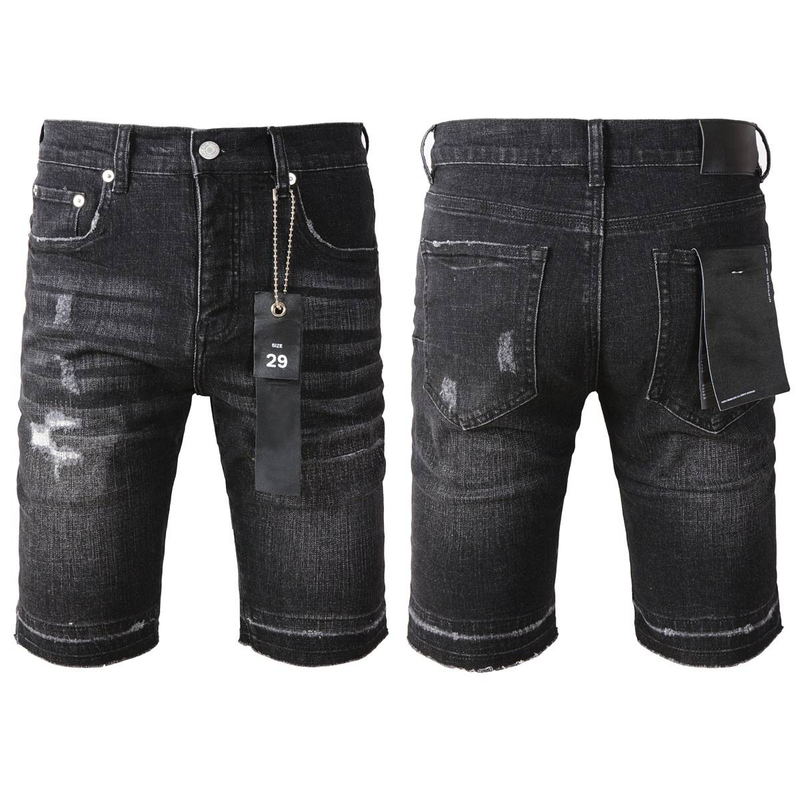 Distressed Light Wash Denim Shorts - High Waist Casual Streetwear Jeans For Women & Men (Multiple Colors & Sizes Available)_voghion.com